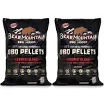 Bear Mountain BBQ Natural Hardwood Gourmet Blend Smoker Pellets, 20 lbs (2 Pack)