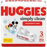 Huggies Simply Clean Baby Wipes, Fragrance Free