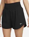 Nike One Women's Dri-Fit Ultra High-Waisted 3" Brief-Lined Shorts, XL, Black