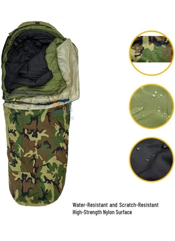 Camo Water Resistance Sleeping bag Durable Winter MSS Modular Sleeping bags