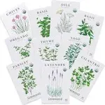 Sereniseed Certified Organic Herb Seeds (10-Pack) adamsbargainshop