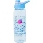 Silver Buffalo Sanrio Hello Kitty and Friends Cinnamoroll with Strawberry Water Bottle with Screw Lid, 28 Ounces