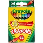 Crayola® Crayons, Assorted Colors, Pack Of 24 Crayons