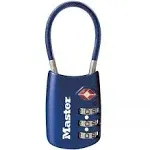 Master Lock 4688D Combination Padlock, Side, 3 Dial, Blue