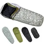 MT Army Military Modular Sleeping Bags System Multi Layered with Bivy Cover for All Season Woodland/Multicam