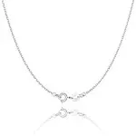 Jewlpire 925 Sterling Silver Chain Necklace Chain for Women 1.1mm Cable Chain Necklace Upgraded Spring-Ring Clasp - Thin & Sturdy - Italian Quality 16/18/20/22/24 Inch