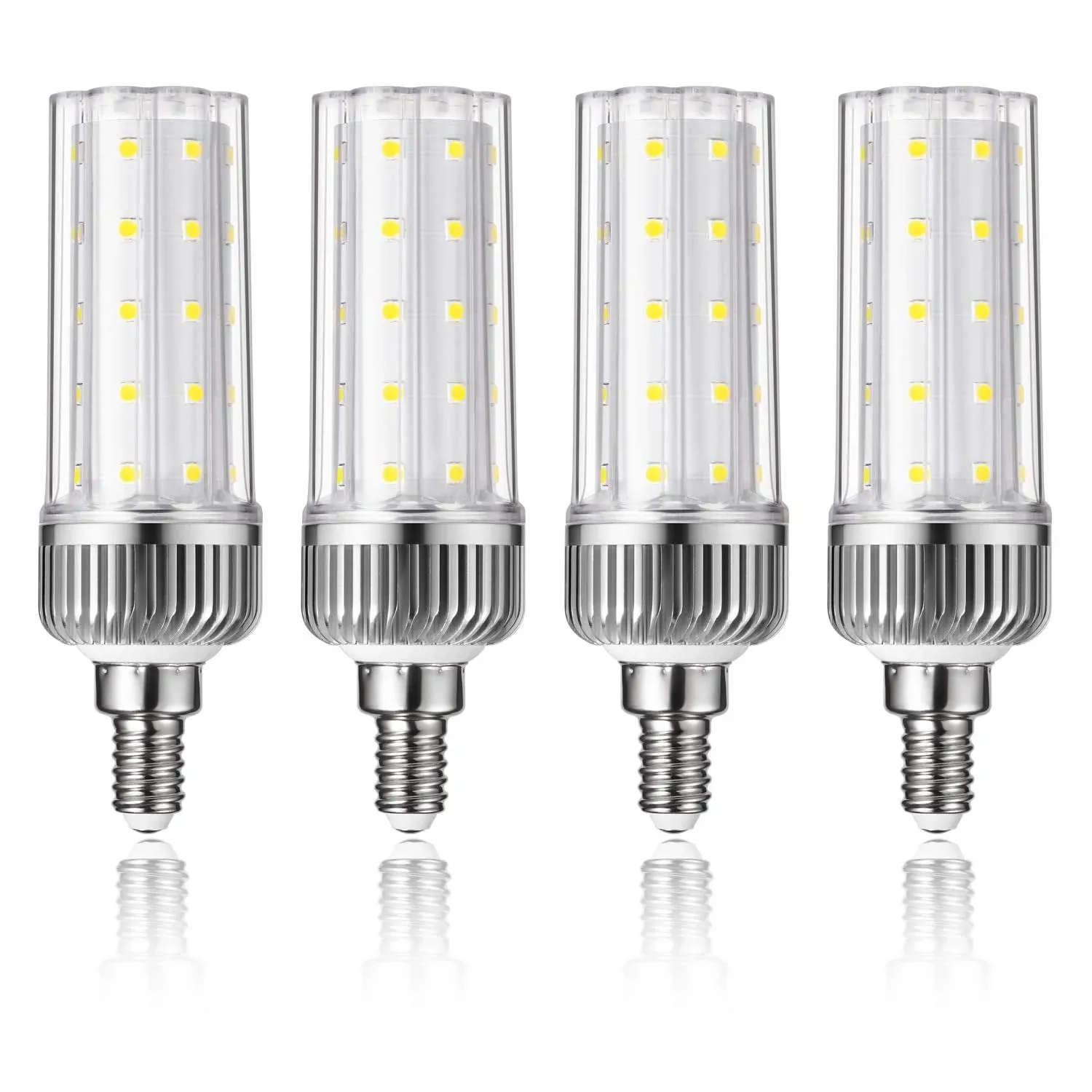 Aolang E12 LED Bulbs,20W LED Candelabra Bulbs,150 Watt Equivalent, Daylight White 6000K Chandelier Bulbs, E12 Base Ceiling Fan Light Bulbs, 85V-265V