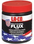 LA-CO 22194 -Water Soluble, All Weather Copper Flux Paste for Soldering, Brush in Cap, Developed for Plumbing, 4 oz, Made in USA