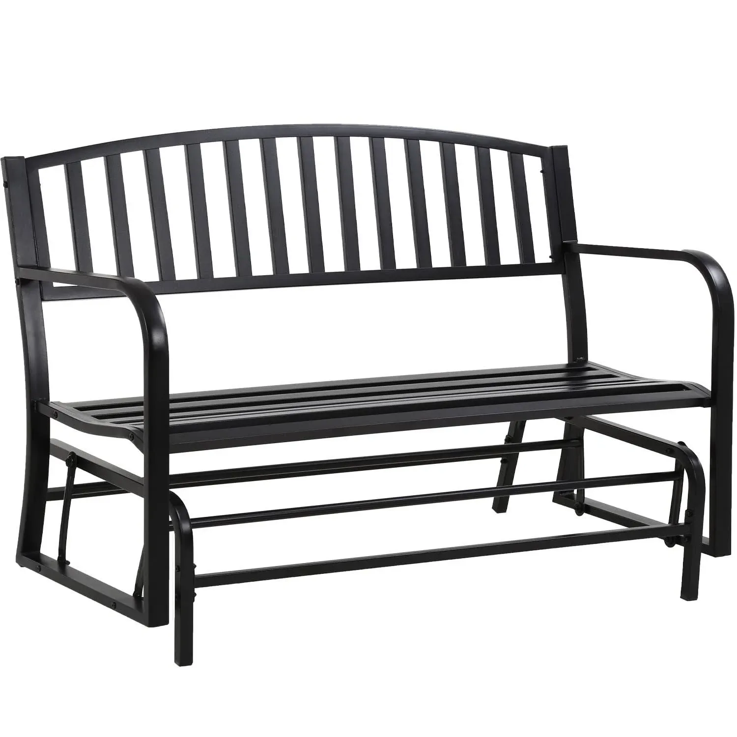 FDW Patio Glider Bench Garden Bench for Patio Outdoor Bench Metal Bench Park ...