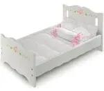 Badger Basket White Rose Doll Bed with Trundle