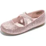 Girl's Bow Ballerina Flats, Pink / 2 Little Kids