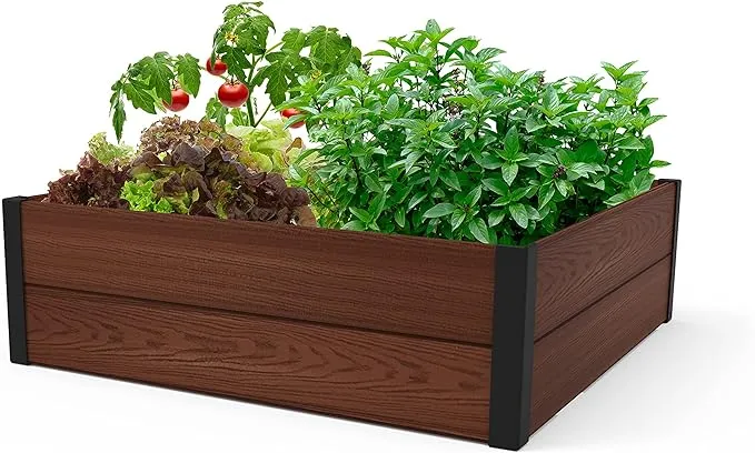 Keter Maple Raised Square Garden Bed