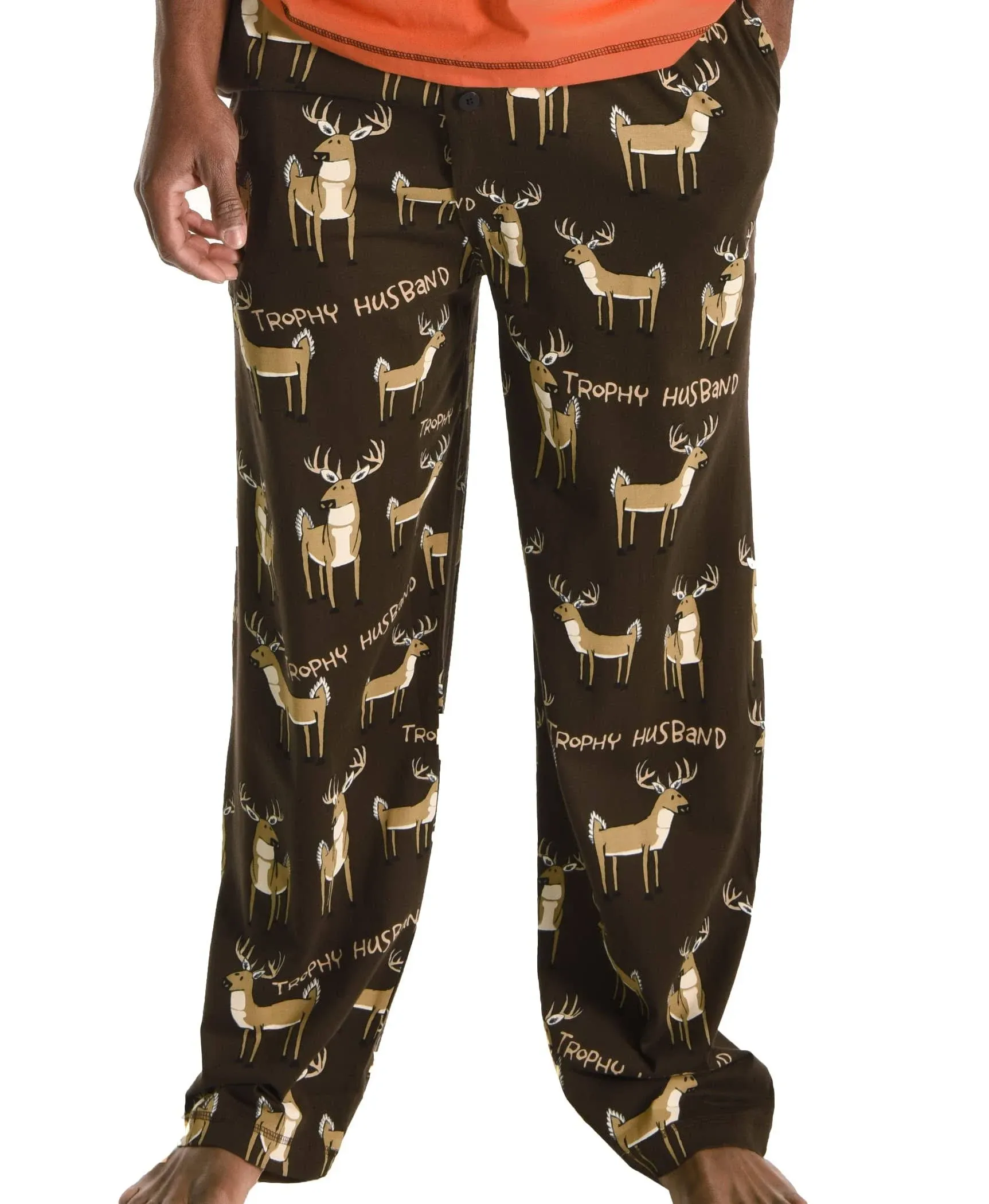 Lazy One Trophy Husband - Deer | Men's Pj Pant (XS)