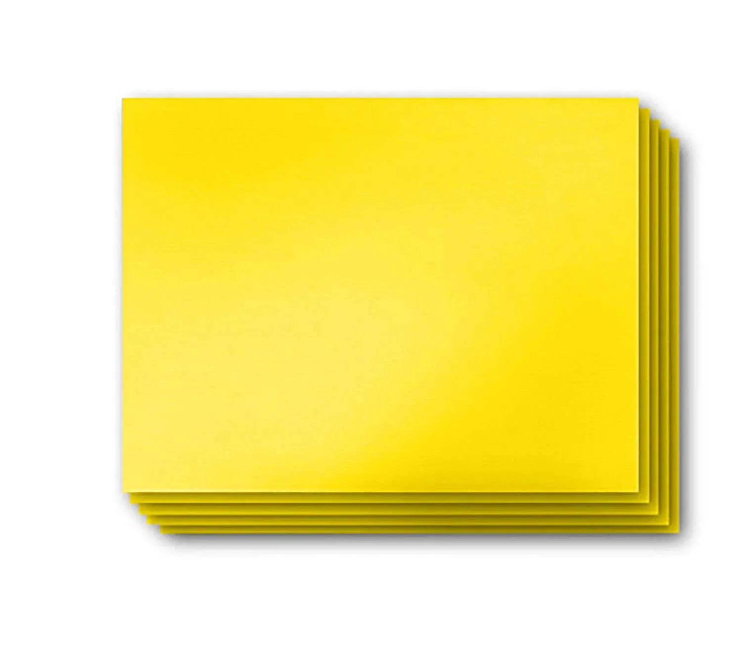 Vibe Ink 4mm Yellow Blank Signs 24" x 18" Sheets High Grade Corrugated Plastic Short-Flute Indoor/Outdoor - Bulk Bundles (5)