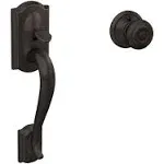 Camelot Front Entry Handle Georgian Interior Knob (Aged Bronze) FE285