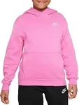 Kids' Nike Sportswear Club Fleece Hoodie Large Playful Pink/White