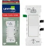 Leviton E5601-W Decora Edge Single Pole Rocker Switch