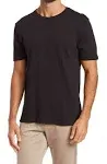 Vince Short Sleeve Slub Crewneck T-Shirt in Black at Nordstrom Rack, Size Small