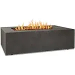 Real Flame Baltic Rectangle Natural Gas Fire Table, Glacier Gray