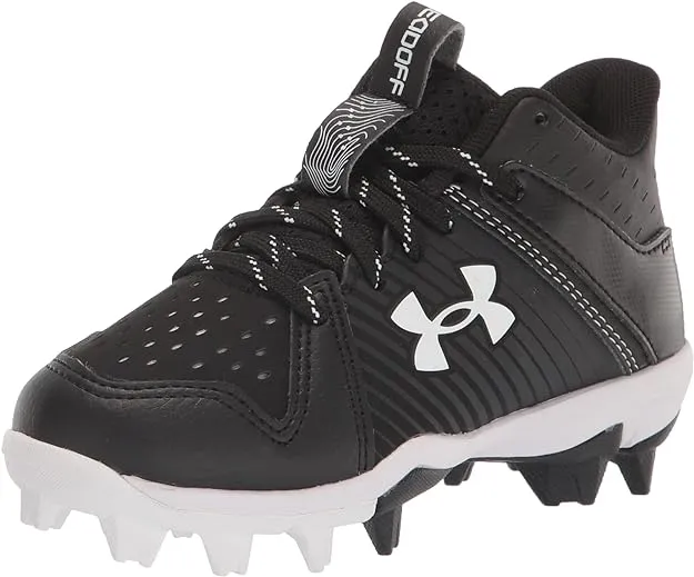 Under Armour Boys' Leadoff Mid Junior Rubber Molded Cleat Baseball Shoe