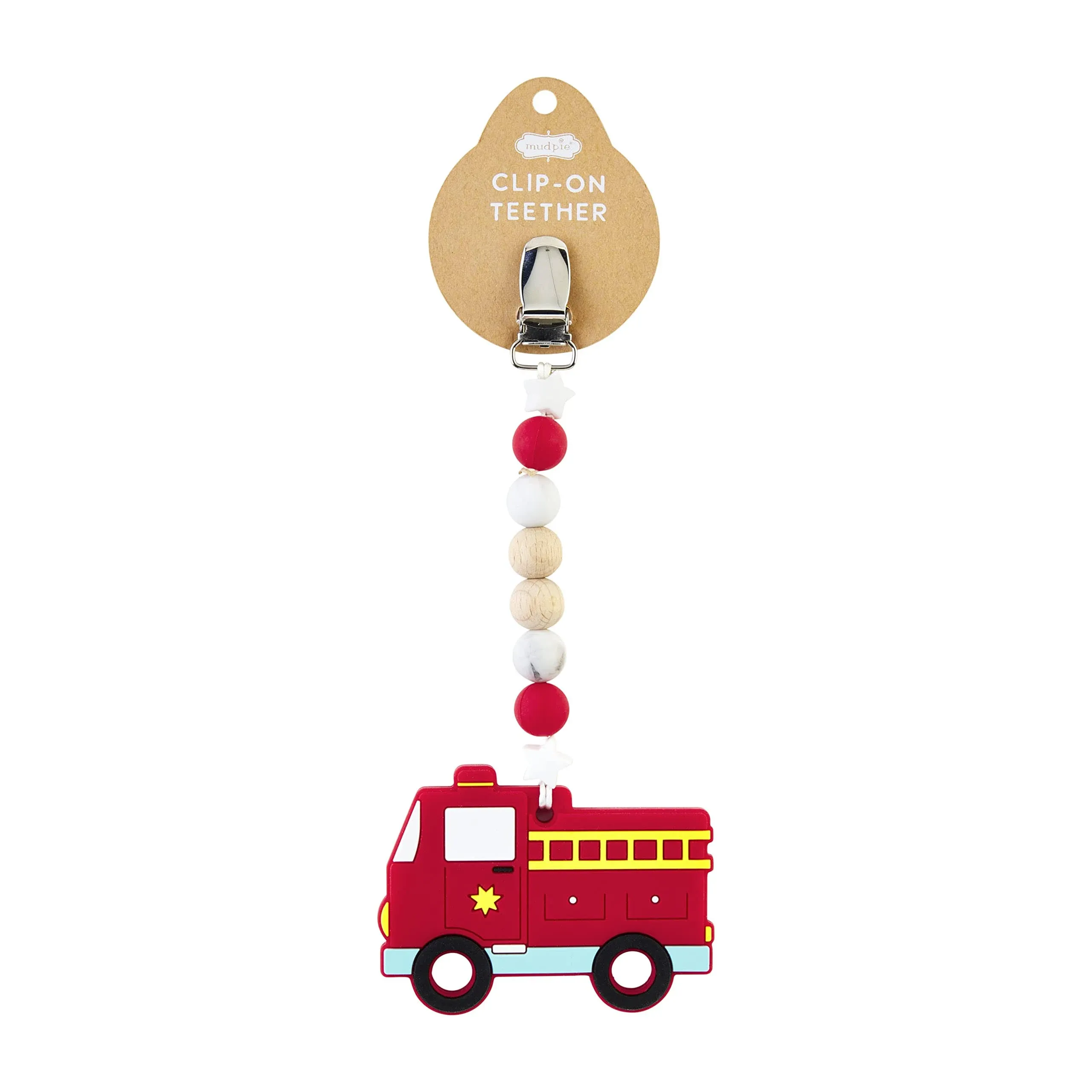 FIRE TRUCK CLIP-ON TEETHER