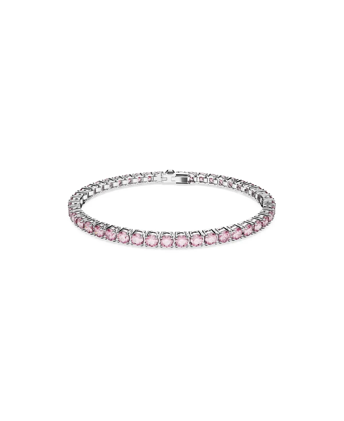 Swarovski Matrix Tennis Bracelet in Rhodium Plated - Silver