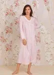 Eileen West Long Sleeve Ballet Nightgown - Pink