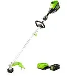 Greenworks 80V 16" Brushless Cordless (Attachment Capable) String Trimmer, 2.5Ah Battery and Charger Included