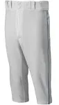 Mizuno Premier Short Piped Baseball Pant - Large - Grey / Navy