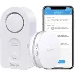 Govee WiFi Water Sensor, 100dB Adjustable Audio Alarm and Smart App Alerts, Leak and Drip Alert with Email, Detector for Home, Basement(Not Support