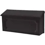 Windsor Wall-Mount Mailbox, Black Poly