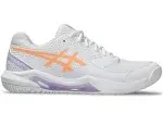 Women's ASICS Gel-Dedicate 8 Pickleball Shoes 11.5 White/Bright Sunstone