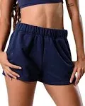 Kamo Fitness CozyTec Sweat Shorts Women High Waisted Lounge Comfy Casual Cotton Shorts with Pockets