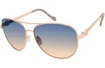 Metal Aviator Pilot Sunglasses with 100% Uv Protection For Women