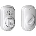 Schlage BE365VPLY626 Plymouth Keypad Deadbolt, Satin Chrome