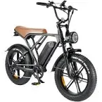 BreezeRider 20" Fat Tire Electric Bike for Adults 750W Brushless Motor 48V 15Ah Removable Battery Ebike Commuter Electric Mountain Bike 7-Speed Dual