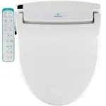 BidetMate 1000 Series Electric Bidet Heated Smart Toilet Seat with Heated Water, Side Control Panel, and Warm Air Dryer - Adjustable and Self-Cleaning - Multiple Wash Functions - Round