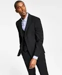 Tommy Hilfiger Men's Black Solid Suit Jacket, 38