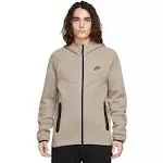 Nike Men's Tech Fleece Full-Zip Windrunner Hoodie, XL, Khaki