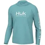 Huk Vented Pursuit Hoodie - Men's Marine Blue L