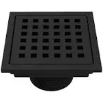 Vigo VG07004 Shower Drain 2-1/4&#034; Connection Pattern Grate Shower - Black