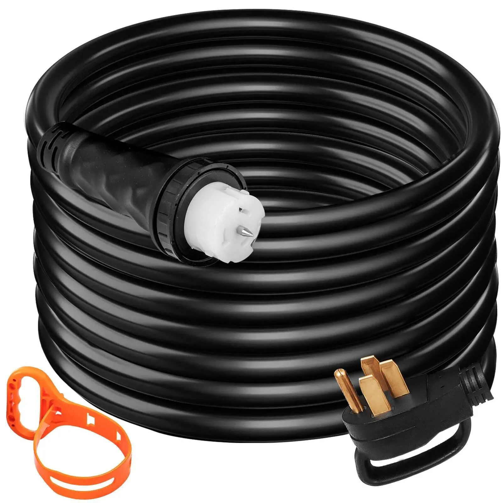 VEVOR Generator Extension Cord 15 Ft 6/3 and 8/1 Power Cable 50 Amp Adapter Plug