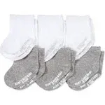 Solid Organic Cotton Crew Socks 6 Pack - 3-12 Months Burt's Bees Baby