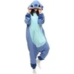 Wishliker Adult Onesie Animal Pajamas Halloween Cosplay Costumes Party Wear Blue