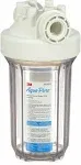 3M Aqua-Pure AP800 Series Whole House Filter Housing AP801T, 5639203, Large Diameter, Transparent Sump, 10 in.