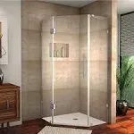 Aston Global Neoscape Stainless Steel 42"x42"x72" Frameless Neo-Angle Shower Enclosure