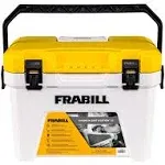 Frabill Magnum Bait Station 19 Quart Live Bait Well, White and Yellow