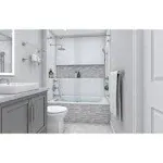 KOHLER K-1130-0 Underscore Rectangle 60-Inch x 32-Inch drop-in bath with end drain, White