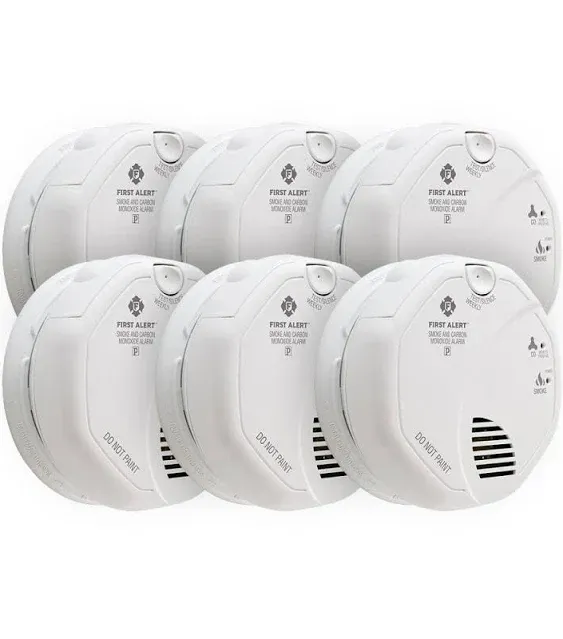 First Alert BRK SC7010B Hardwired Smoke and Carbon Monoxide (CO) Detector with Battery Backup , White