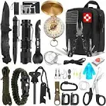 Gifts for Him Men Dad Christmas, Survival Kits, Emergency Survival Gear and Equipment, Cool Gadgets for Men Camping Fishing Hunting Outdoor